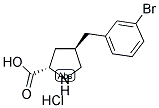 (R)-GAMMA-(3-BROMO-BENZYL)-L-PROLINE-HCL Struktur