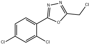 2-(CHLOROMETHYL)-5-(2,4-DICHLOROPHENYL)-1,3,4-OXADIAZOLE Struktur