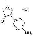 2-(4-AMINOPHENYL)-5-METHYL-2,4-DIHYDRO-3H-PYRAZOL-3-ONE HYDROCHLORIDE Struktur