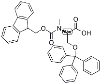 FMOC-D-MESER(TRT)-OH Struktur