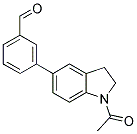 3-(1-ACETYL-2,3-DIHYDRO-1H-INDOL-5-YL)BENZALDEHYDE Struktur