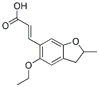 (2E)-3-(5-ETHOXY-2-METHYL-2,3-DIHYDRO-1-BENZOFURAN-6-YL)ACRYLIC ACID Struktur