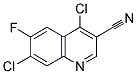 4,7-DICHLORO-6-FLUORO-QUINOLINE-3-CARBONITRILE Struktur