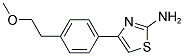 4-[4-(2-METHOXYETHYL)PHENYL]-1,3-THIAZOL-2-AMINE Struktur