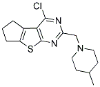 4-CHLORO-2-[(4-METHYLPIPERIDIN-1-YL)METHYL]-6,7-DIHYDRO-5H-CYCLOPENTA[4,5]THIENO[2,3-D]PYRIMIDINE Struktur