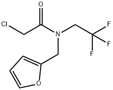 2-CHLORO-N-(2-FURYLMETHYL)-N-(2,2,2-TRIFLUOROETHYL)ACETAMIDE Struktur