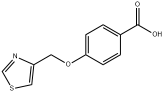 4-(1,3-THIAZOL-4-YLMETHOXY)BENZOIC ACID Struktur