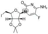 5'-DEOXY-5'-IODO-2',3'-O-ISOPROPYLIDENE-5-FLUOROCYTIDINE Struktur