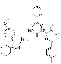 R-VENLAFAXINE-DI-P-TOLUOYL-L-TARTRATE SALT Struktur