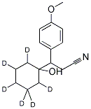 1-(2-CYANO-1-(4-METHOXYPHENYL)ETHYL)CYCLOHEXANOL-D6 Struktur