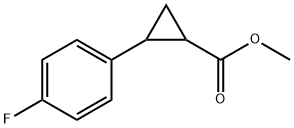 METHYL 2-(4-FLUOROPHENYL)CYCLOPROPANECARBOXYLATE Struktur