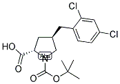 BOC-(R)-GAMMA-(2,4-DICHLORO-BENZYL)-L-PROLINE Struktur