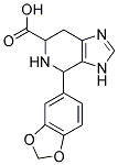 4-BENZO[1,3]DIOXOL-5-YL-4,5,6,7-TETRAHYDRO-3H-IMIDAZO[4,5-C]PYRIDINE-6-CARBOXYLIC ACID Struktur