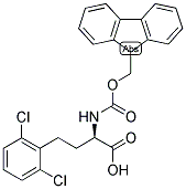 (R)-4-(2,6-DICHLORO-PHENYL)-2-(9H-FLUOREN-9-YLMETHOXYCARBONYLAMINO)-BUTYRIC ACID Struktur