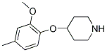 4-(2-METHOXY-4-METHYL-PHENOXY)-PIPERIDINE Struktur