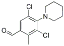 3,5-DICHLORO-2-METHYL-4-PIPERIDIN-1-YL-BENZALDEHYDE Struktur