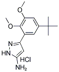 3-(5-TERT-BUTYL-2,3-DIMETHOXYPHENYL)-1H-PYRAZOL-5-AMINE HYDROCHLORIDE Struktur