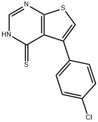 5-(4-CHLOROPHENYL)THIENO[2,3-D]PYRIMIDINE-4-THIOL Struktur