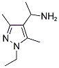 1-(1-ETHYL-3,5-DIMETHYL-1H-PYRAZOL-4-YL)-ETHYLAMINE Struktur