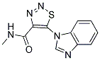 5-(1H-BENZIMIDAZOL-1-YL)-N-METHYL-1,2,3-THIADIAZOLE-4-CARBOXAMIDE Struktur