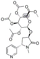 TRANS-3'-HYDROXYCOTININE-2,3,4-TRI-O-ACETYL-O-BETA-D-GLUCURONIDE, METHYL ESTER Struktur