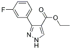 ETHYL-3-(3-FLUOROPHENYL)PYRAZOLE-4-CARBOXYLATE Struktur