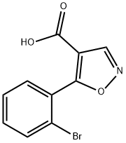 5-(2-BROMO-PHENYL)-ISOXAZOLE-4-CARBOXYLIC ACID Struktur