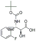 N-BOC-(2S,3S)-3-AMINO-3-(2-FLUORO-PHENYL)-2-HYDROXY-PROPIONIC ACID Struktur