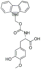 (S)-N-ALPHA-(9-FLUORENYLMETHYLOXYCARBONYL)-4-METHOXY-META-TYROSINE Struktur