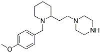 1-(2-[1-(4-METHOXY-BENZYL)-PIPERIDIN-2-YL]-ETHYL)-PIPERAZINE Struktur