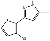 3-(3-CHLORO-2-THIENYL)-5-METHYL-1H-PYRAZOLE Struktur