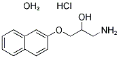 1-AMINO-3-(NAPHTHALEN-2-YLOXY)-PROPAN-2-OL HYDROCHLORIDE HYDRATE Struktur