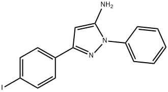 5-(4-IODO-PHENYL)-2-PHENYL-2H-PYRAZOL-3-YLAMINE Struktur