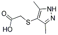 [(3,5-DIMETHYL-1H-PYRAZOL-4-YL)THIO]ACETIC ACID Struktur