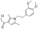 2-CHLORO-1-[1-[2-(3,4-DIMETHOXYPHENYL)ETHYL]-2,5-DIMETHYL-1H-PYRROL-3-YL]ETHANONE Struktur