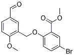 METHYL 5-BROMO-2-[(5-FORMYL-2-METHOXYBENZYL)OXY]BENZOATE Struktur