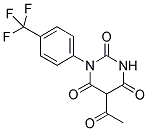 5-ACETYL-1-[4-(TRIFLUOROMETHYL)PHENYL]PYRIMIDINE-2,4,6(1H,3H,5H)-TRIONE Struktur