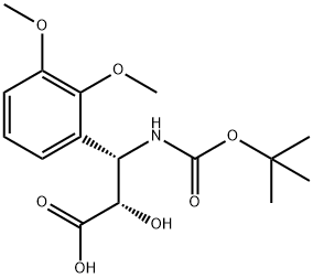 N-BOC-3-(S)-AMINO-2-(S)-HYDROXY-3-(2,3-DIMETHOXY-PHENYL)-PROPIONIC ACID Struktur