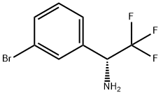 (1R)-1-(3-BROMOPHENYL)-2,2,2-TRIFLUOROETHYLAMINE Struktur