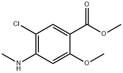 METHYL 5-CHLORO-2-METHOXY-4-METHYLAMINOBENZOATE Struktur