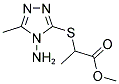 METHYL 2-[(4-AMINO-5-METHYL-4H-1,2,4-TRIAZOL-3-YL)SULFANYL]PROPANOATE Struktur