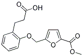 3-(2-([5-(METHOXYCARBONYL)-2-FURYL]METHOXY)PHENYL)PROPANOIC ACID Struktur