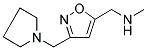 N-METHYL[3-(1-PYRROLIDINYLMETHYL)-5-ISOXAZOLYL]METHANAMINE Struktur