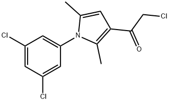 2-CHLORO-1-[1-(3,5-DICHLOROPHENYL)-2,5-DIMETHYL-1H-PYRROL-3-YL]ETHANONE Struktur