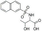 3-HYDROXY-2-[(2-NAPHTHYLSULFONYL)AMINO]BUTANOIC ACID Struktur