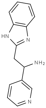 2-(1H-BENZOIMIDAZOL-2-YL)-1-PYRIDIN-3-YL-ETHYLAMINE Struktur