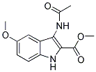 3-ACETYLAMINO-5-METHOXY-1H-INDOLE-2-CARBOXYLIC ACID METHYL ESTER Struktur