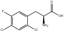 2,4-DICHLORO-5-FLUORO-DL-PHENYLALANINE Struktur