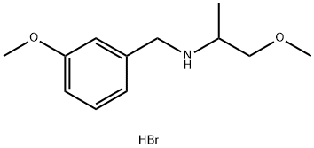 (3-METHOXY-BENZYL)-(2-METHOXY-1-METHYL-ETHYL)-AMINE HYDROBROMIDE Struktur