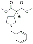 2-(1-BENZYL-PYRROLIDIN-3-YL)-2-BROMO-MALONIC ACID DIMETHYL ESTER Struktur